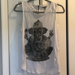 Lucky white sleeveless top